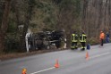 Container LKW umgestuerzt Koeln Brueck Bruecker- Dellbruecker Mauspfad P001